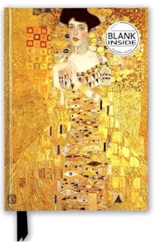 Gustav Klimt Adele Bloch Bauer I Foiled Blank Journal Flame Tree Blank Notebooks